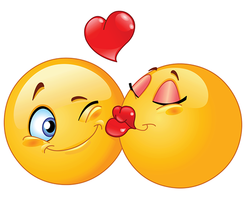 Kissing Smileys - Facebook Symbols and Chat Emoticons