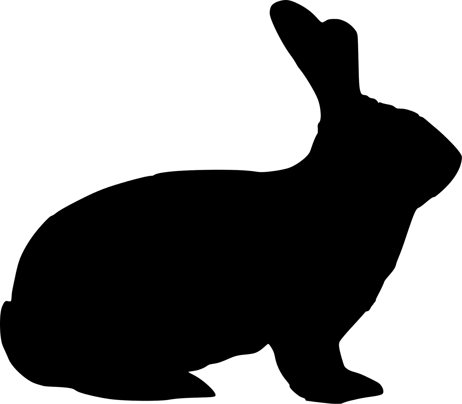 Animals For > Rabbit Silhouette Vector