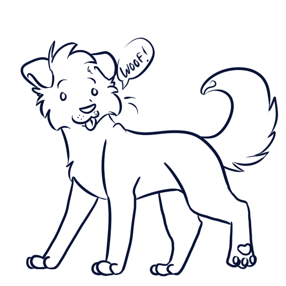 Dog Line Art