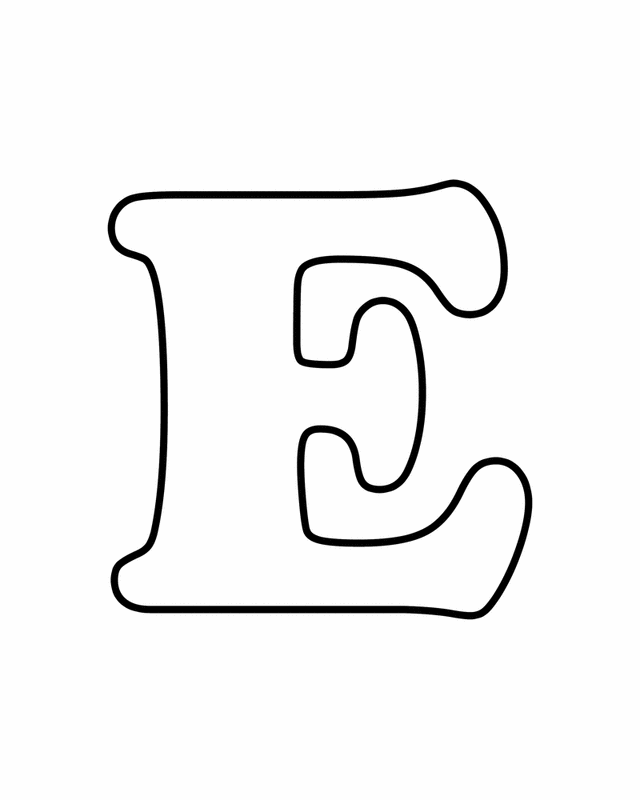 Printable letters: Letters for coloring: D