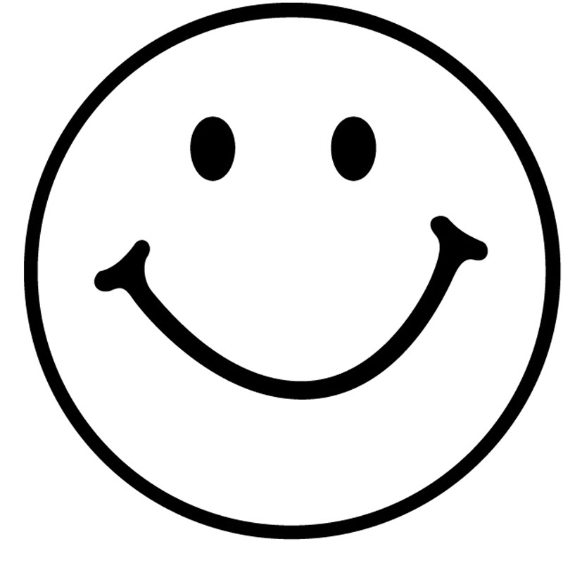 Smiley Faces Black And White Clipart