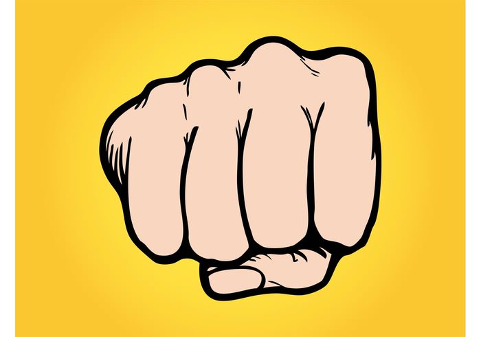 Punching Fist Vector - Download Free Vector Art, Stock Graphics ...