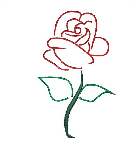 Rose Outline | Free Download Clip Art | Free Clip Art | on Clipart ...