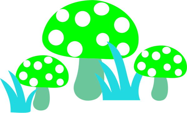 Toadstools - vector Clip Art