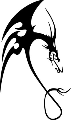 Black And White Pictures Of Dragons - ClipArt Best