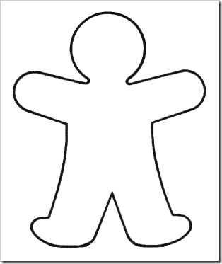 Clipart person template outline