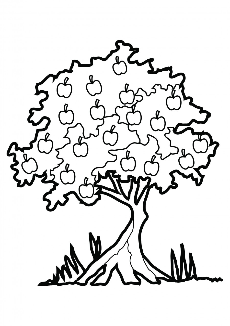 Coloring Pages Draw A Tree Coloring Pages inside Oak Tree A Shady ...
