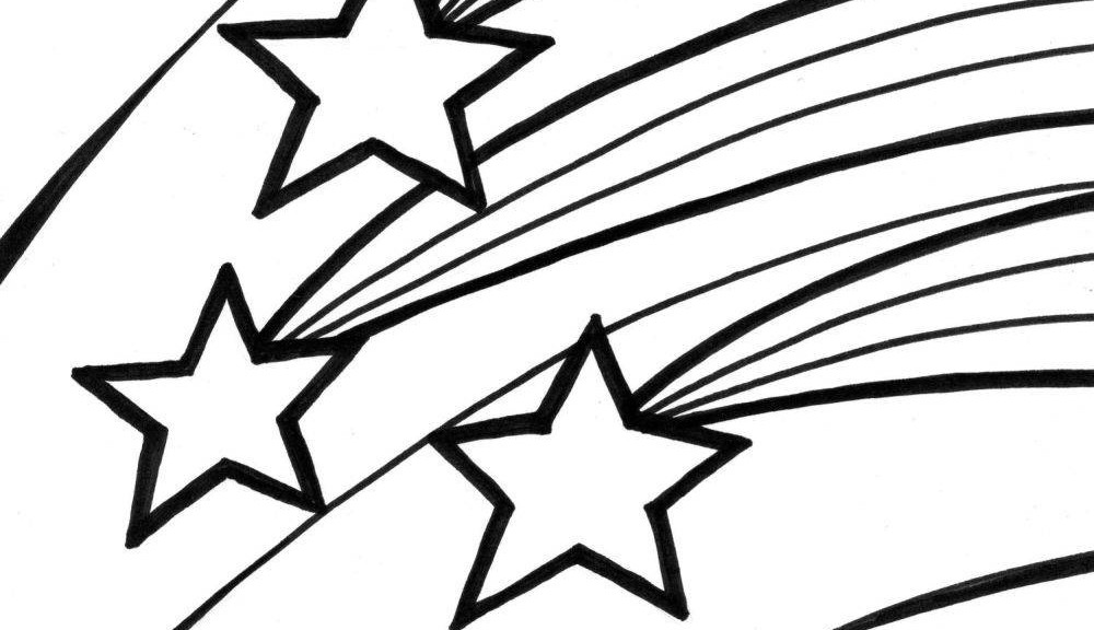Shooting Star Coloring Page
