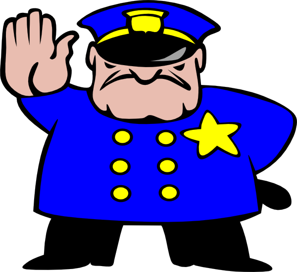 Police Man clip art Free Vector