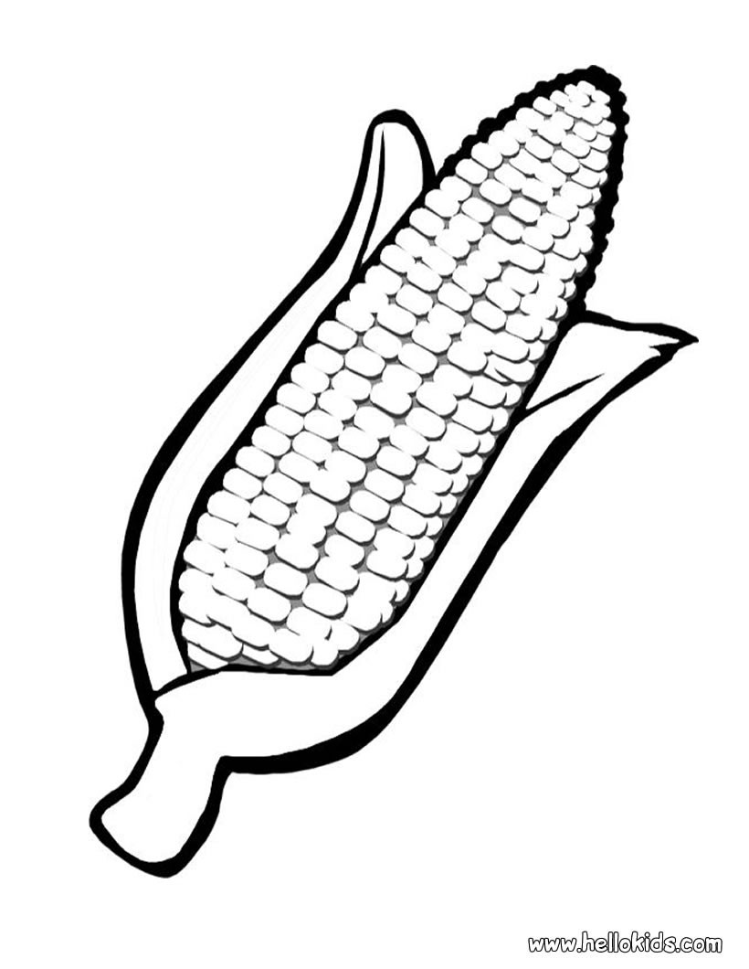 Corn To Coloring Pages - Coloring Pages