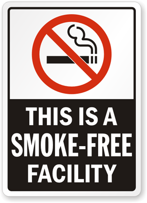 No Smoking Labels - Smoke-Free Facility, SKU: S- - ClipArt Best ...