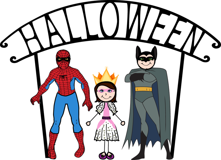 Halloween costumes clipart free