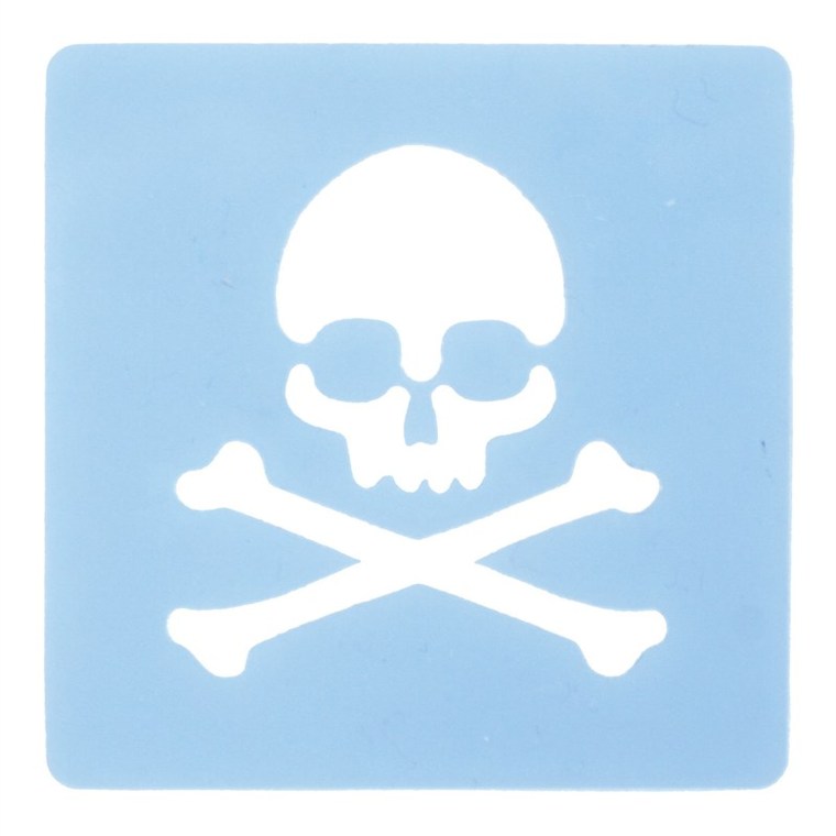 Skull And Bones Stencil Clipart - Free to use Clip Art Resource
