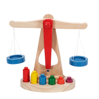 Children Toy Balance Scale w/ Wooden Weights | Lazada Malaysia