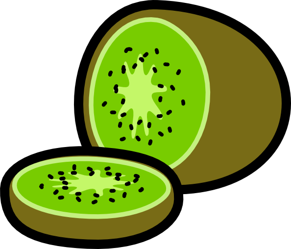 Kiwi And Kiwi Wedge clip art Free Vector / 4Vector