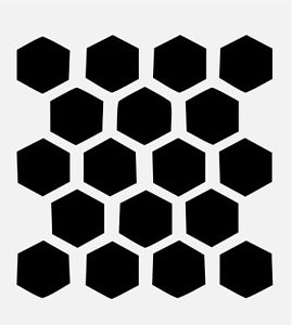 HONEYCOMB STENCIL BEEHIVE HEXAGON STENCILS BACKGROUND PATTERN ...