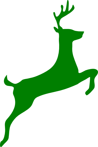 Leaping Stag Clip Art - vector clip art online ...