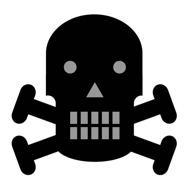 Free vector skull and crossbones silhouette vectors -11729 ...