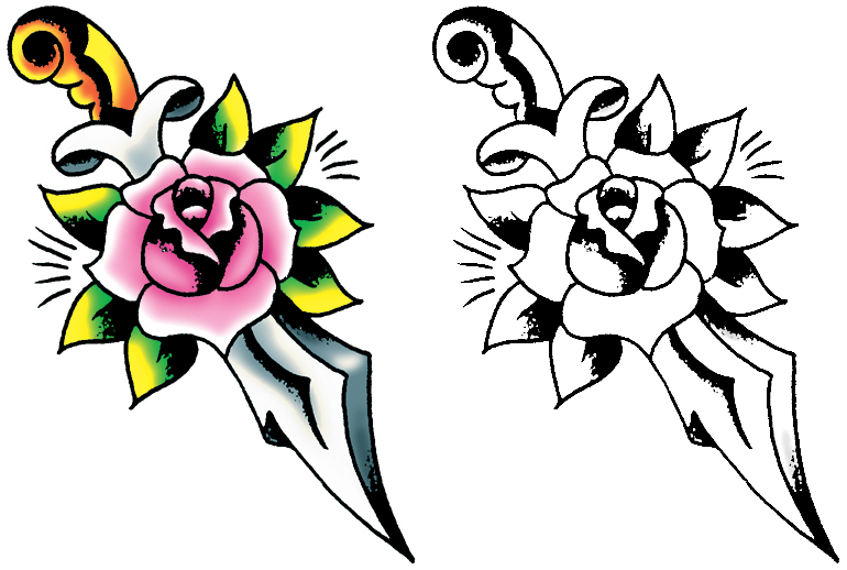 Simple Flower Tattoos Designs Clipart Best