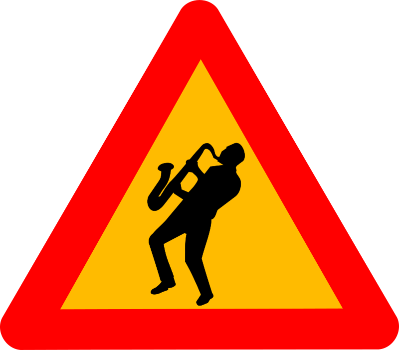 Free Clipart: Caution jazz | Objects