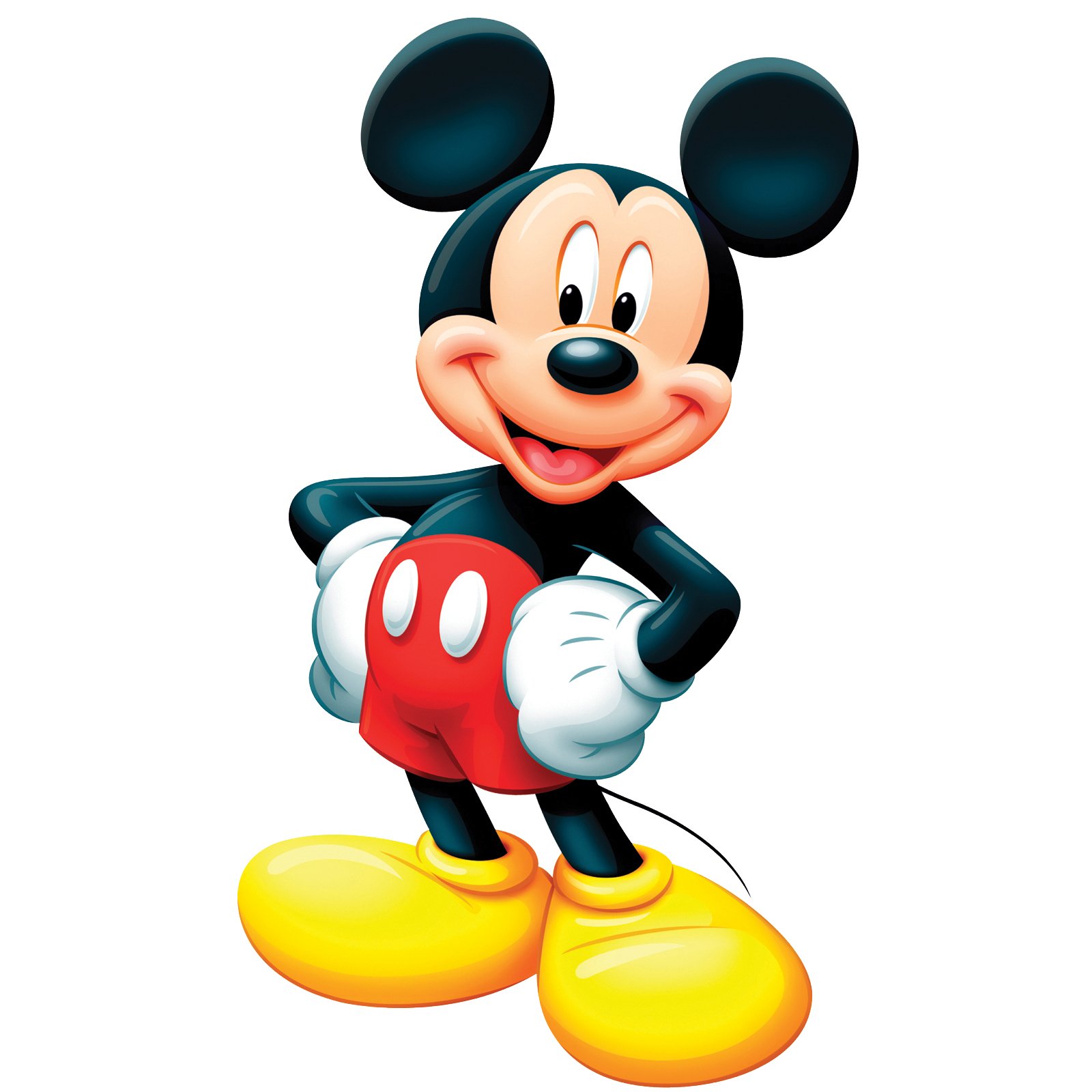 Mickey 3d outline clipart