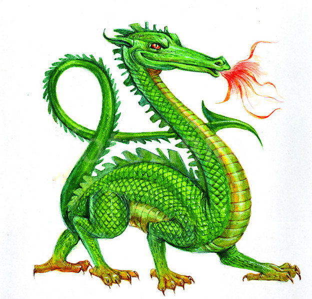 GREEN DRAGON BREATHING FIRE - ClipArt Best - ClipArt Best