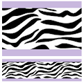 Purple Zebra Print Bedding Collection