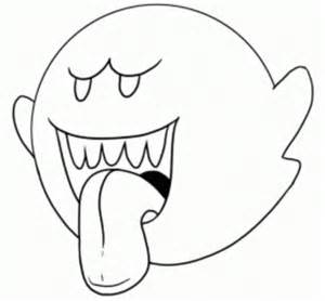 Mario Kart King Boo Coloring Pages - Google Twit