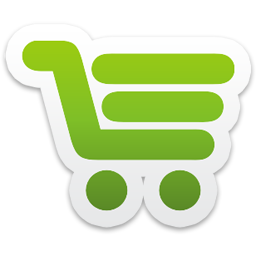 Shopping Cart Icon from the Colorful Stickers Part 3 Set - DryIcons