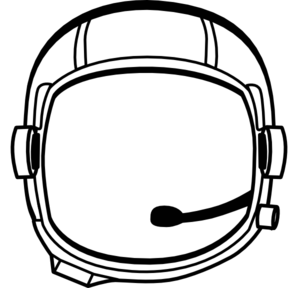 Space helmet clipart