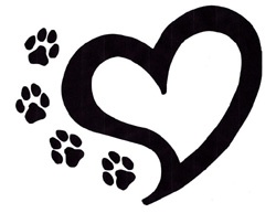 Paw print heart clipart - ClipartFox