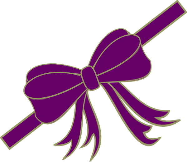 Violet ribbon clipart