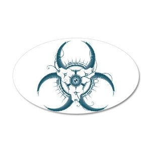 38.5x24.5O Wall Vinyl Sticker Biohazard Symbol - Amazon.