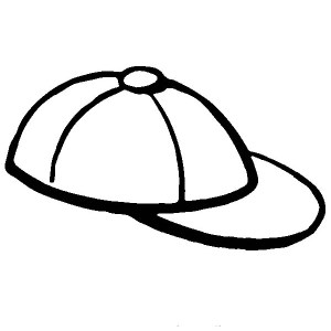 Picture of Baseball Cap Coloring Page: Picture of Baseball Cap ...