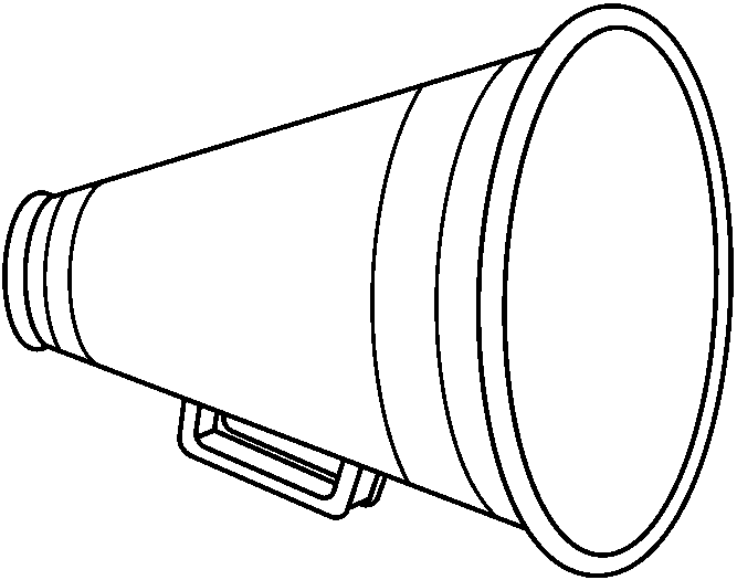 megaphone drawing Gallery