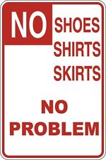 No Shoes Sign