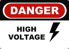 Vintage Metal danger HIGH VOLTAGE Sign