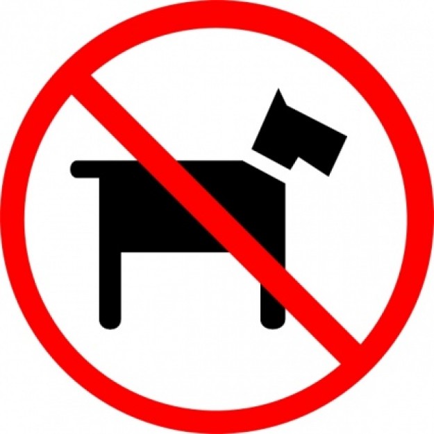 Forbidden for dogs clip art | Download free Vector