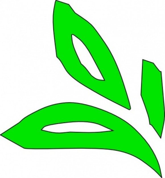 Green Plant Leaves clip art | Download free Vector