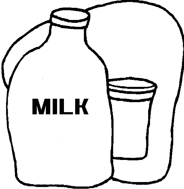 Milk Bottle Coloring Page