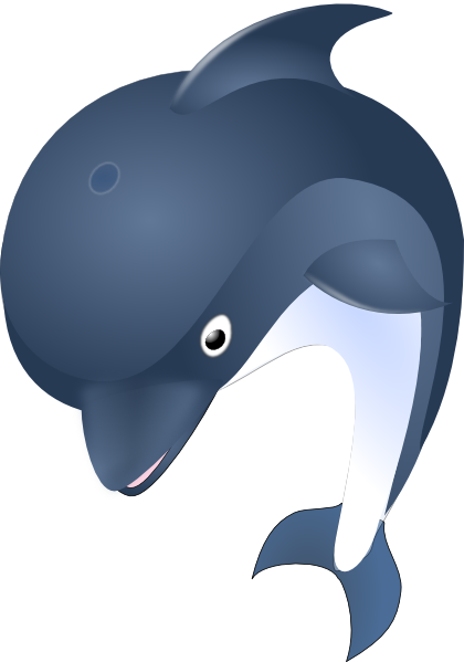 Delfin clip art - vector clip art online, royalty free & public domain