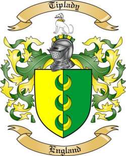 Tiplady Family Crest from England by The Tree Maker