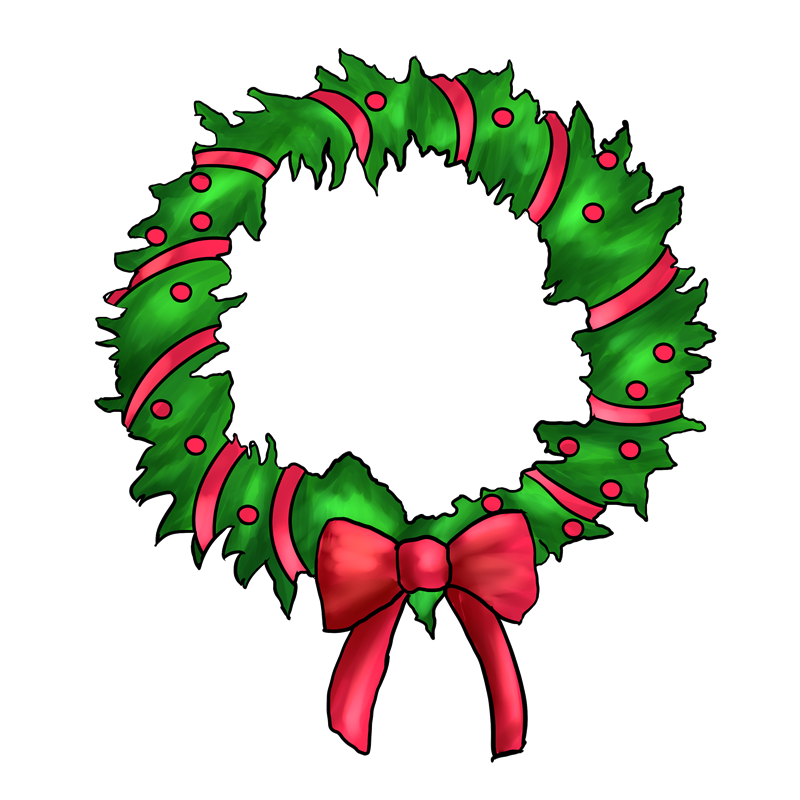 Christmas wreath images free clip art