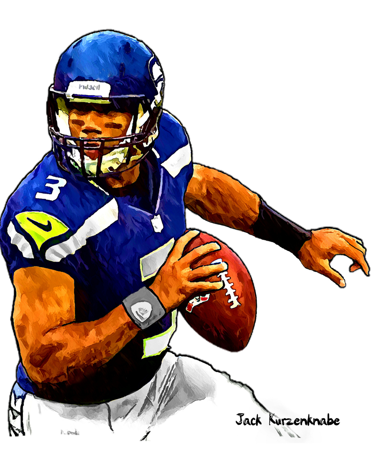 Football players clipart images