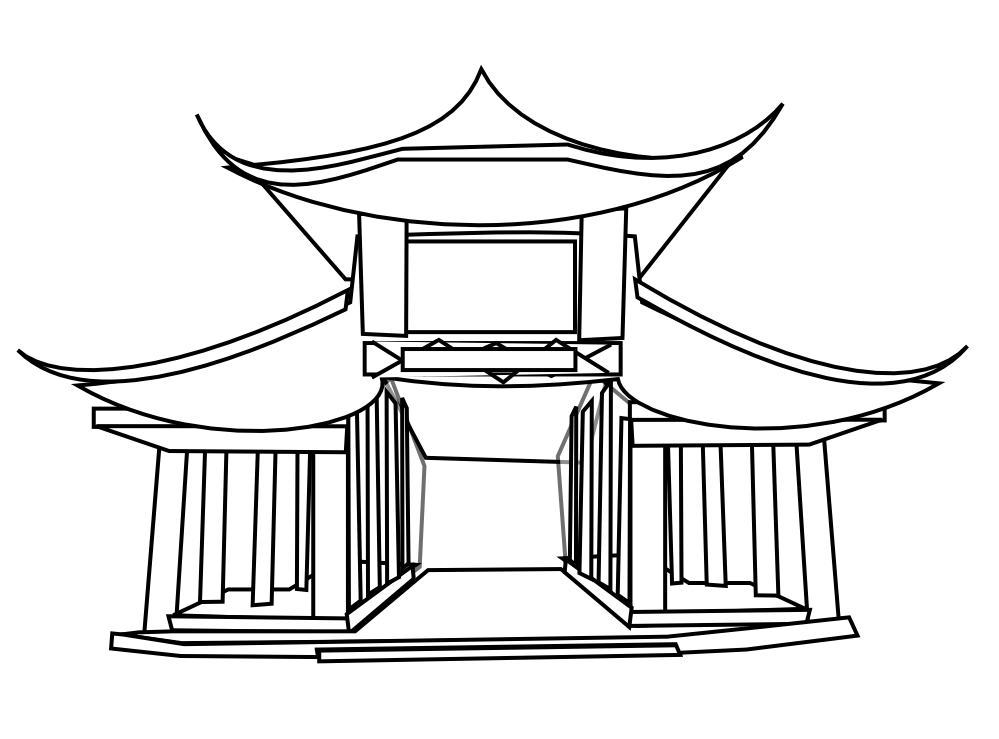 Chinese House Drawing Step By Step | Free Download Clip Art | Free ...
