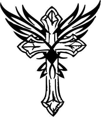 Cross Wings Wallpaper - ClipArt Best