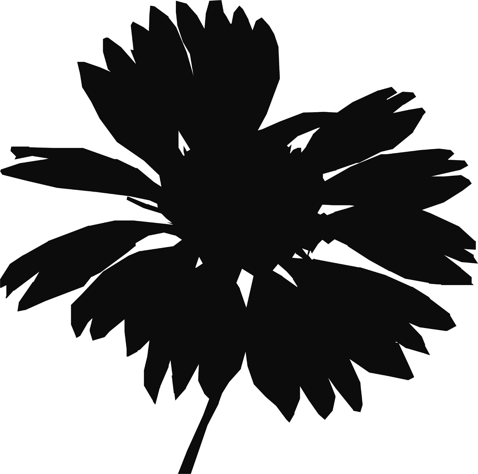 Flower Clipart Silhouette