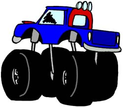 Free printable monster truck clipart clipart image #24392