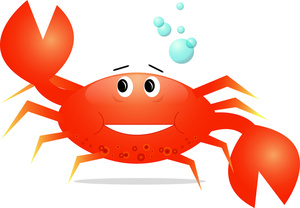 Free cartoon crab clipart