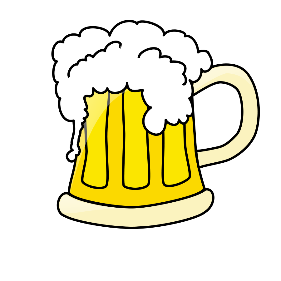 Beer glass clipart